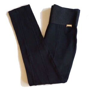 *50off3* Guess Ultra-Wide Waistband High Rise Ponte Crop Skinny Pants S Black